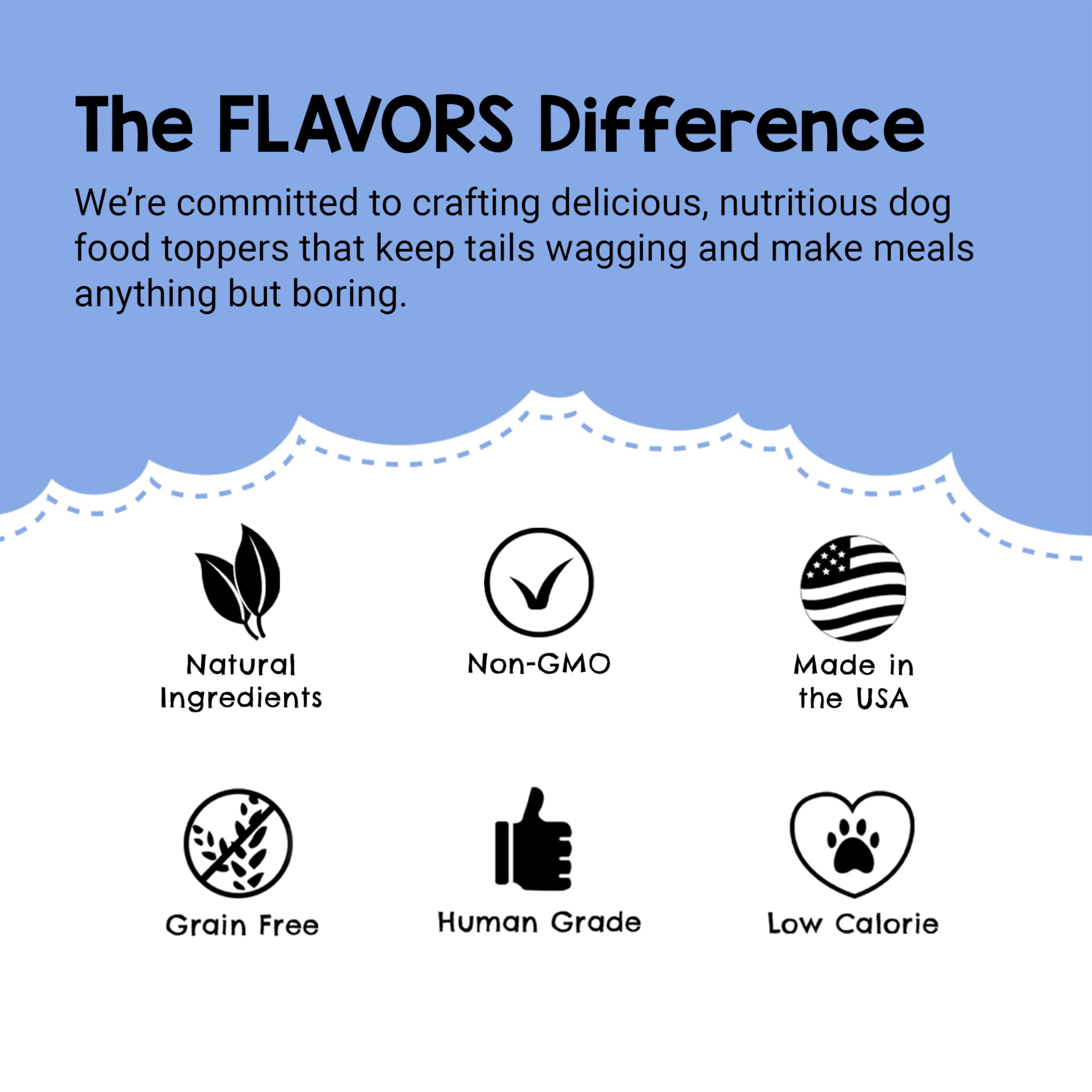 Flavors sin aditivos artificiales ni conservantes.