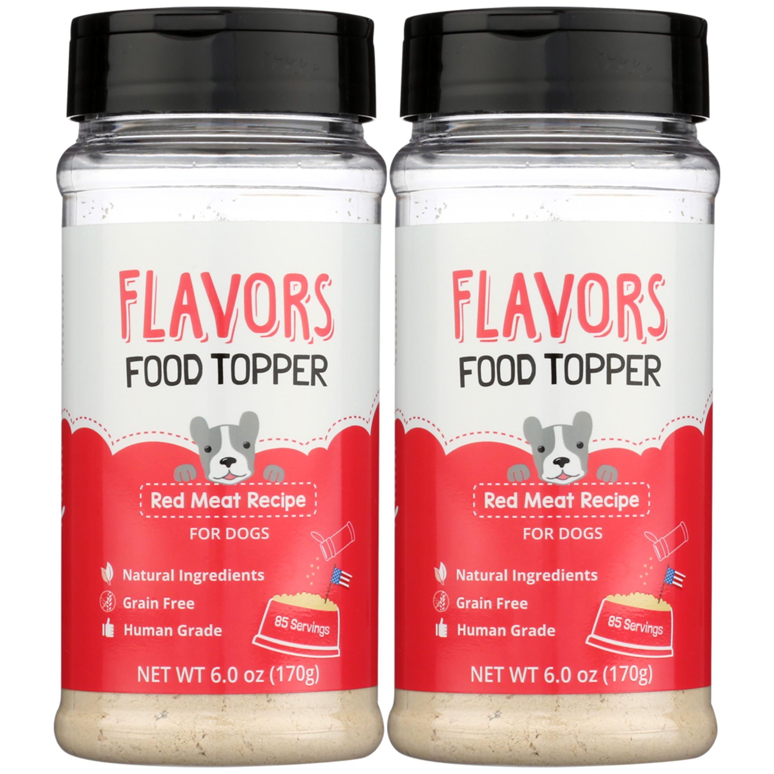 BEAUMONT BASICS Flavors Topper para perro carne roja, mejora el sabor de la comida.