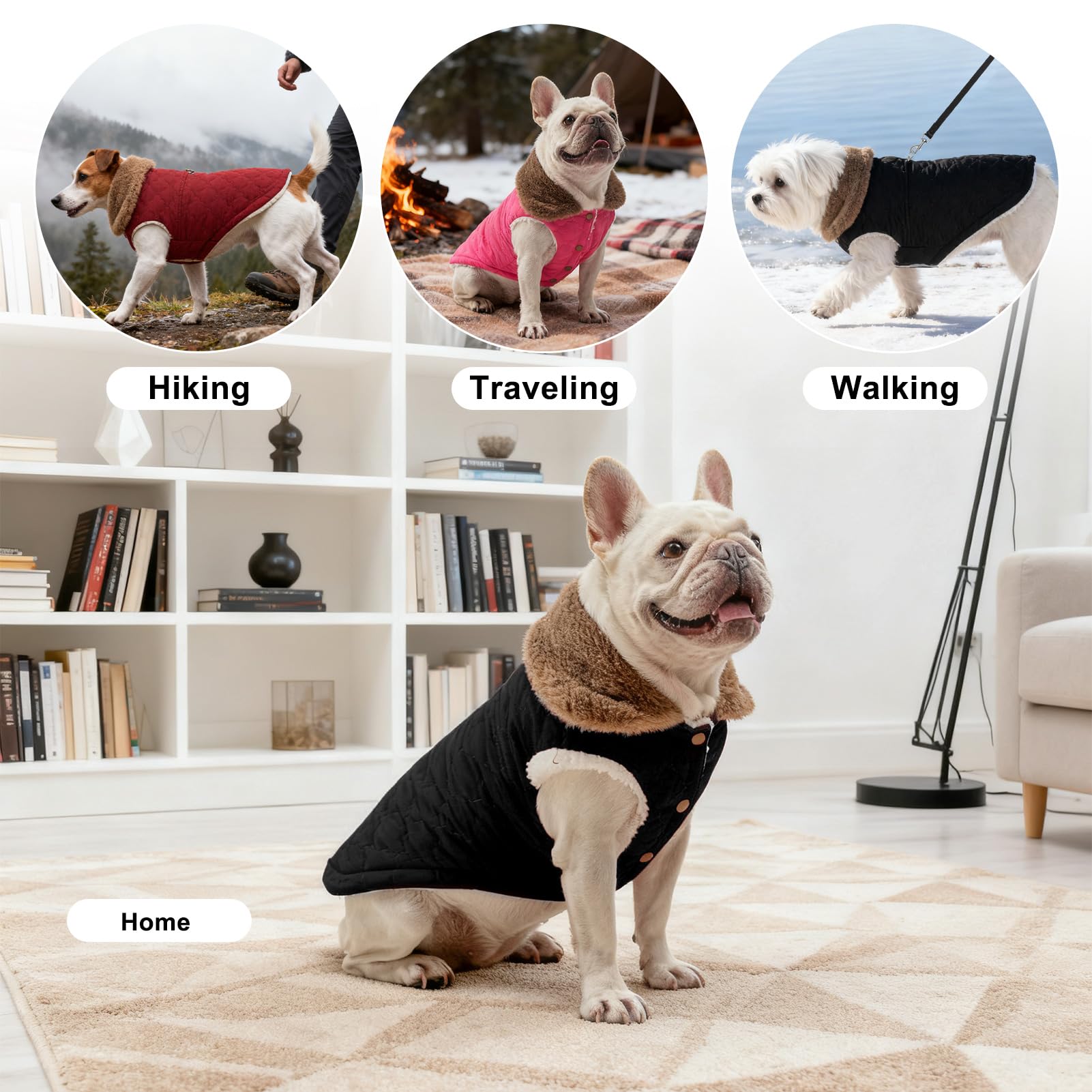 BEAUTYZOO abrigo ligero y cálido, perfecto para perros pequeños y medianos.