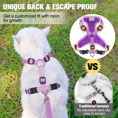 BEAUTYZOO arnés anti-escape con ajustes flexibles para mejor ajuste