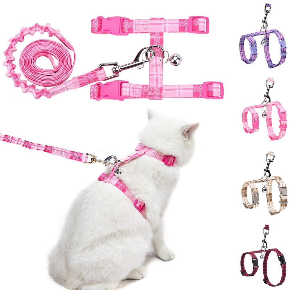 Arnés BEAUTYZOO para gato con ajuste flexible para paseos cómodos.
