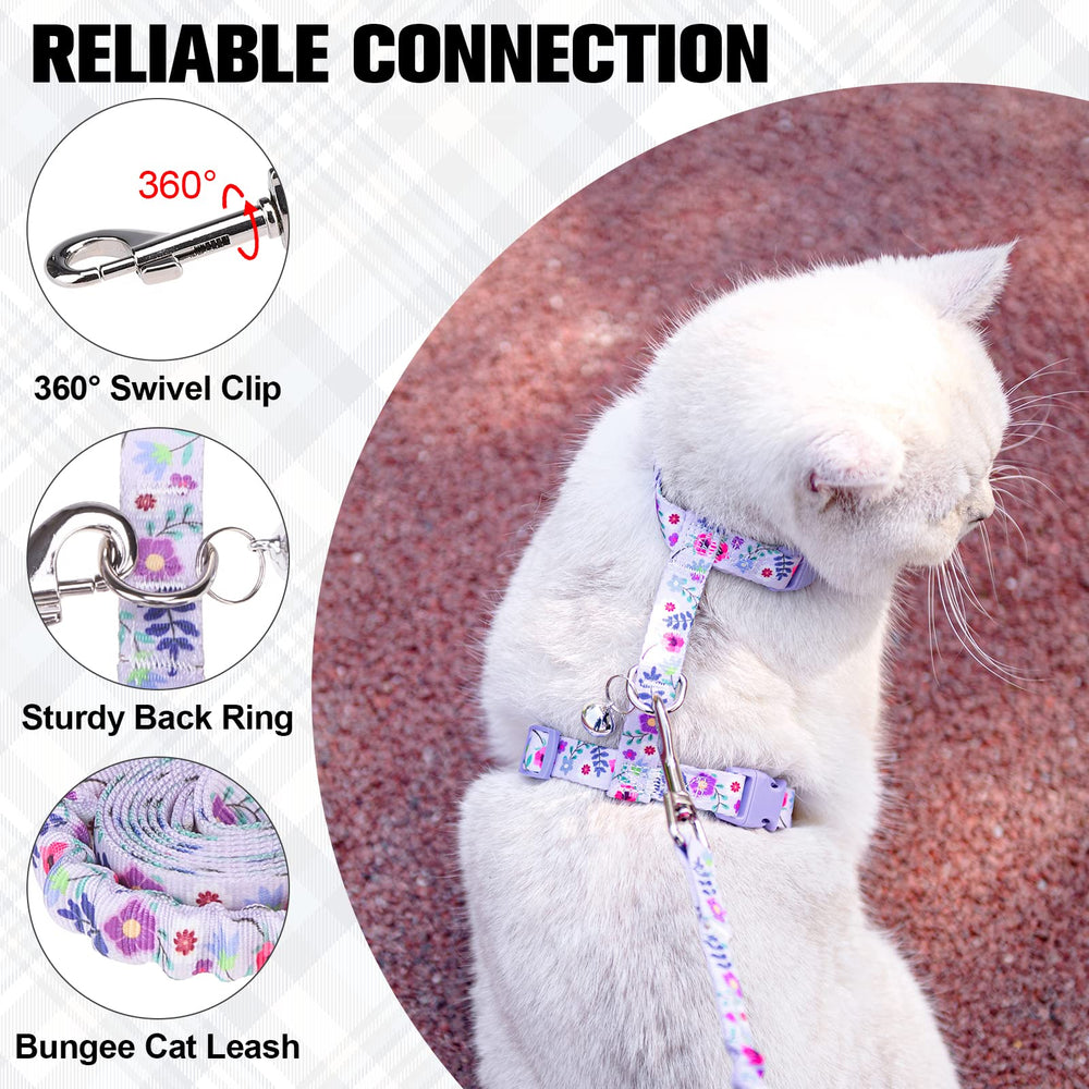 BEAUTYZOO arnés gato diseño floral mejora visibilidad y estilo práctico