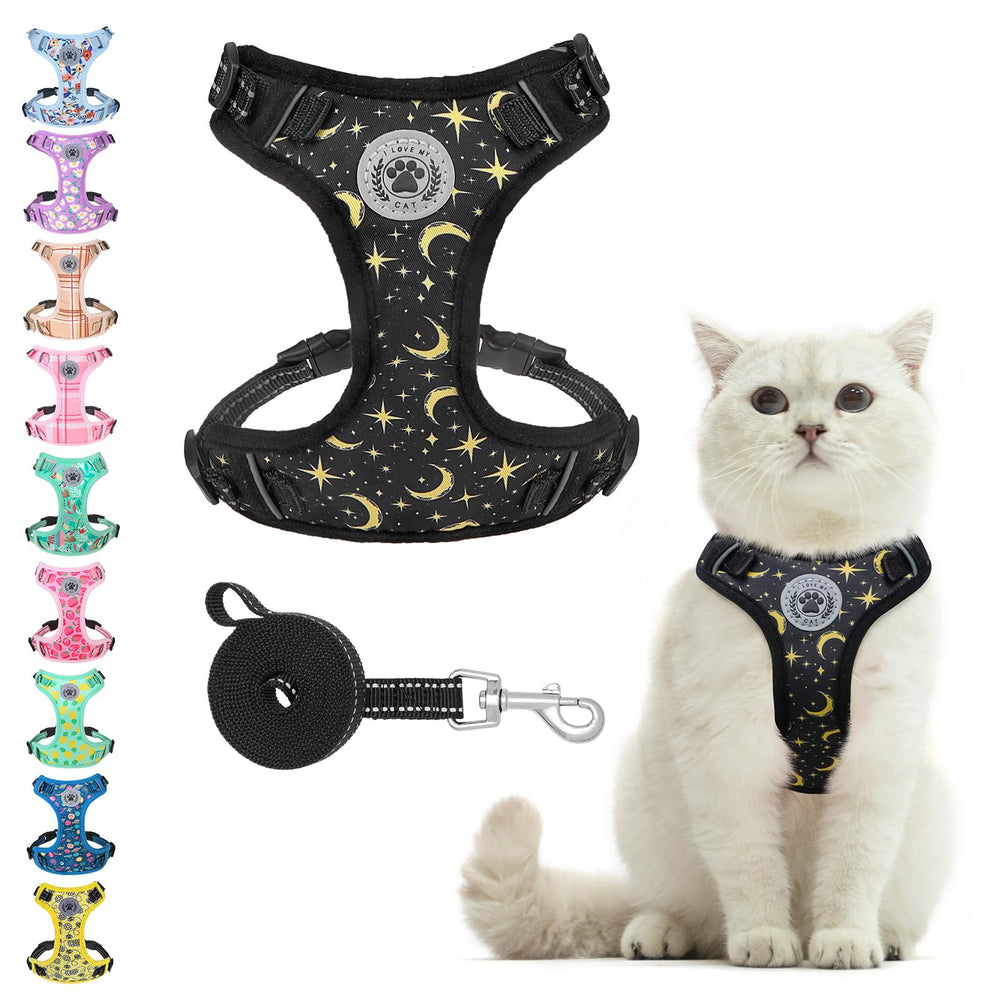 Arnés BEAUTYZOO para gatos con ajuste cómodo para paseos.