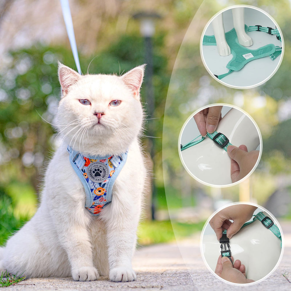 BEAUTYZOO arnés-gato-ventilado, diseño cómodo para gatos