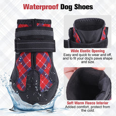 Botas BEAUTYZOO con ajuste y tiras reflectantes para seguridad nocturna