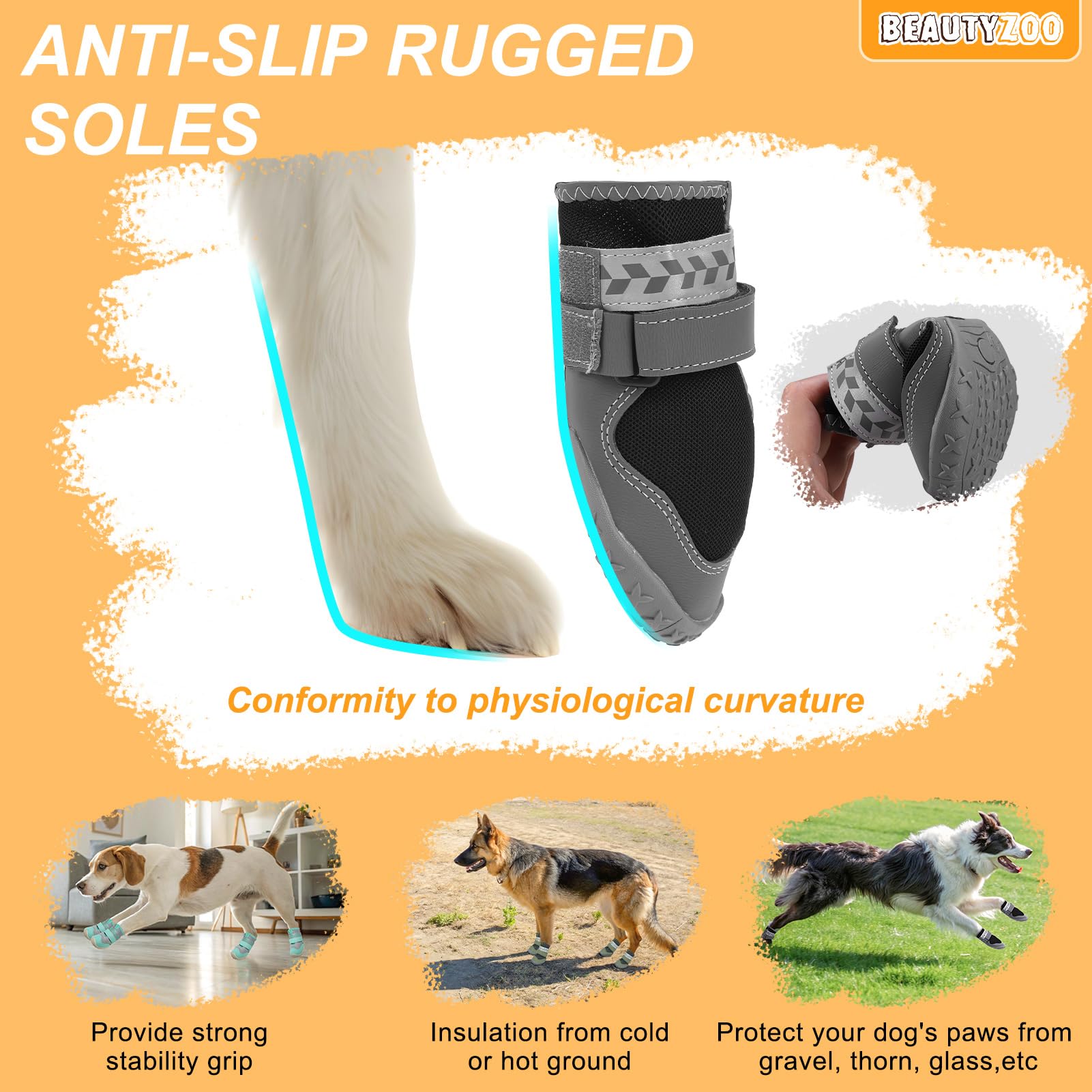 Botas BEAUTYZOO protección de patas para uso en exterior.