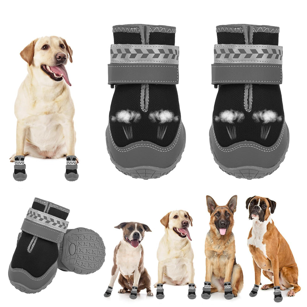 Botas BEAUTYZOO para perro en invierno, impermeables y cómodas para paseos.