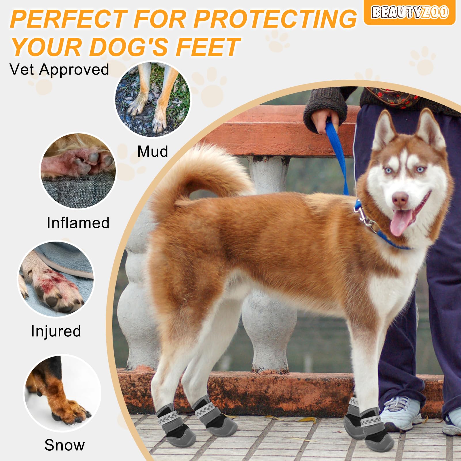 Botas BEAUTYZOO limpieza fácil para cuidar las patas.
