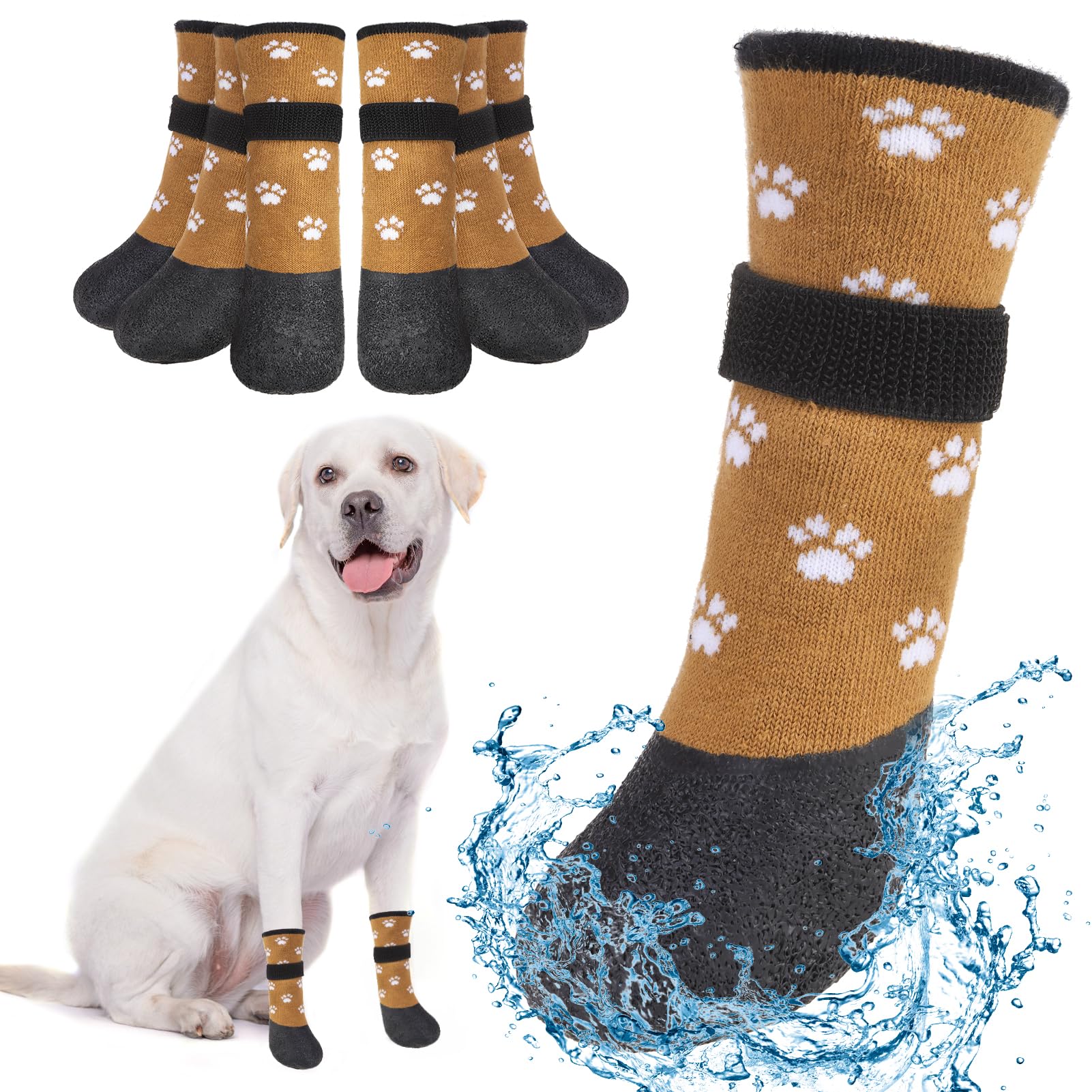 Botas BEAUTYZOO para perro mediano impermeables y resistentes