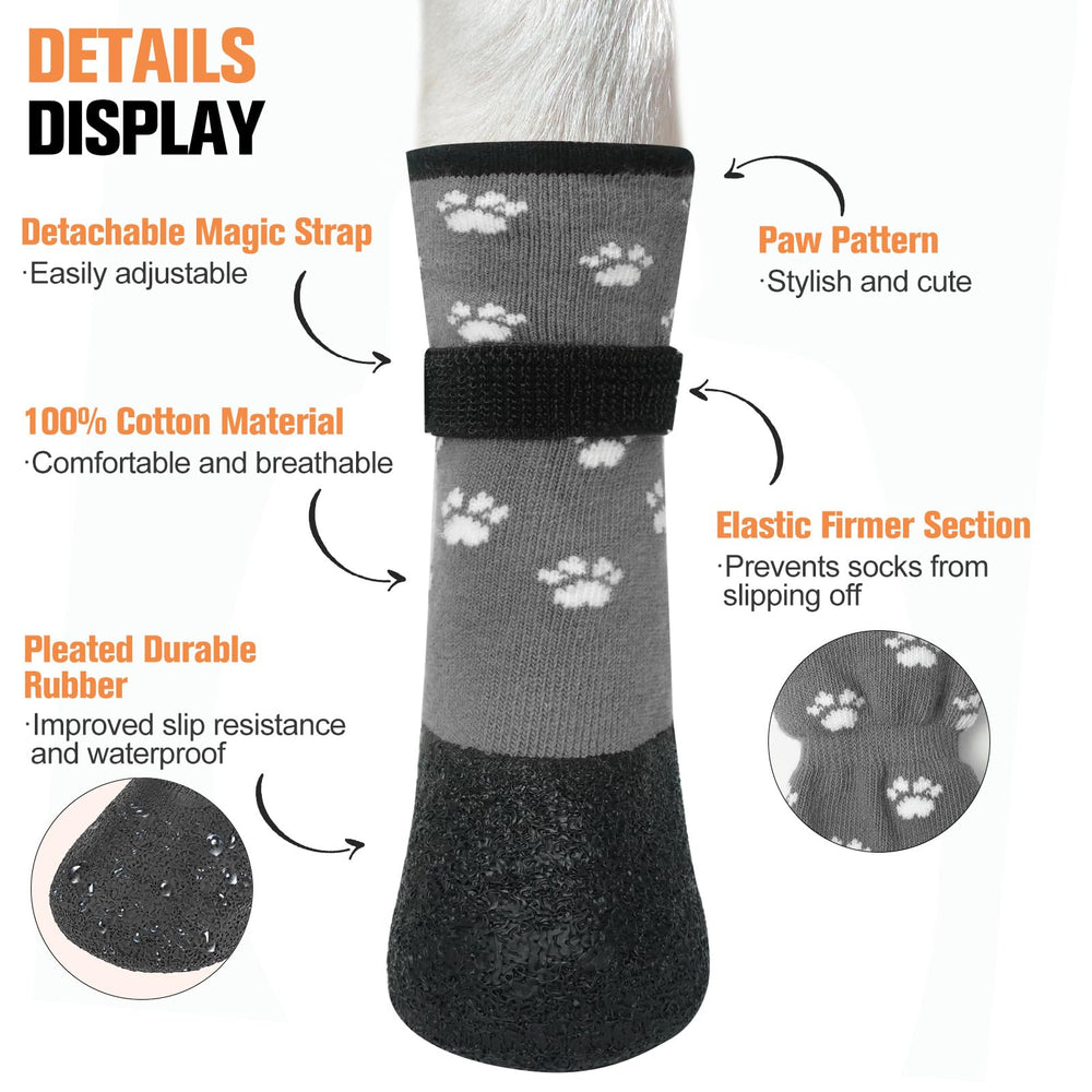 BeautyZoo botas para perros para uso en exterior con protección de patas.