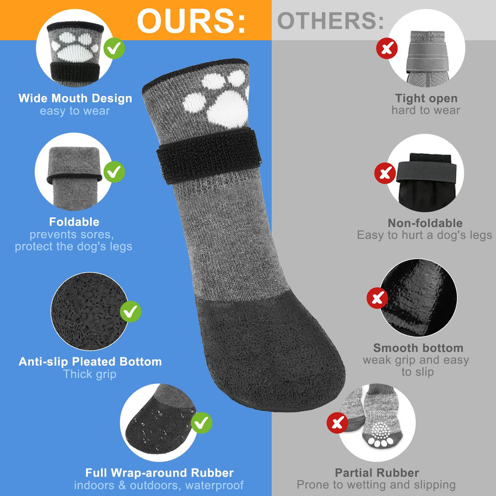 BEAUTYZOO botas para perro uso todo-terreno, interior y exterior.