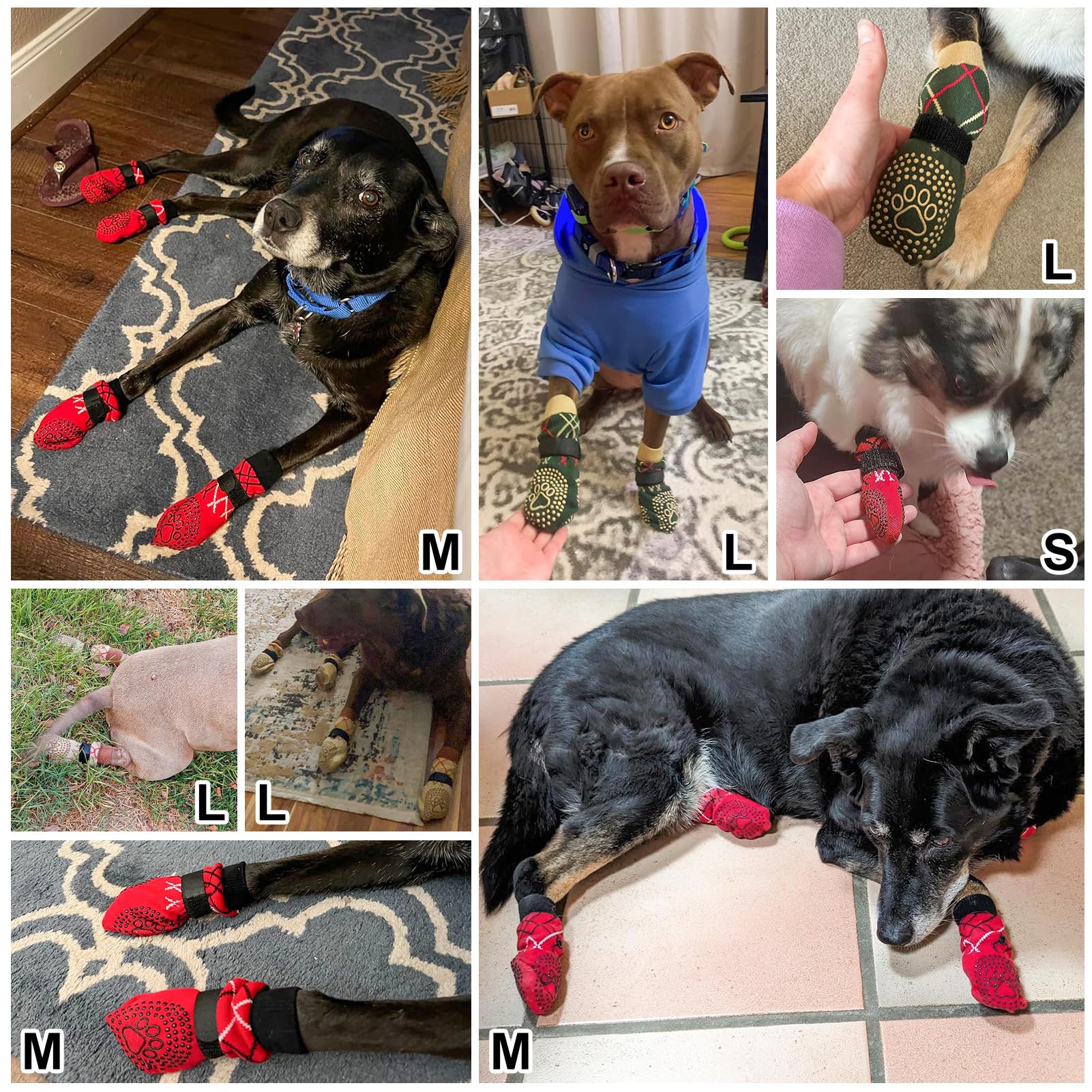 BEAUTYZOO botas protectoras para patas sobre suelos de madera