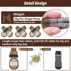 Calcetines antideslizantes BEAUTYZOO para patas medias mejoran la tracción