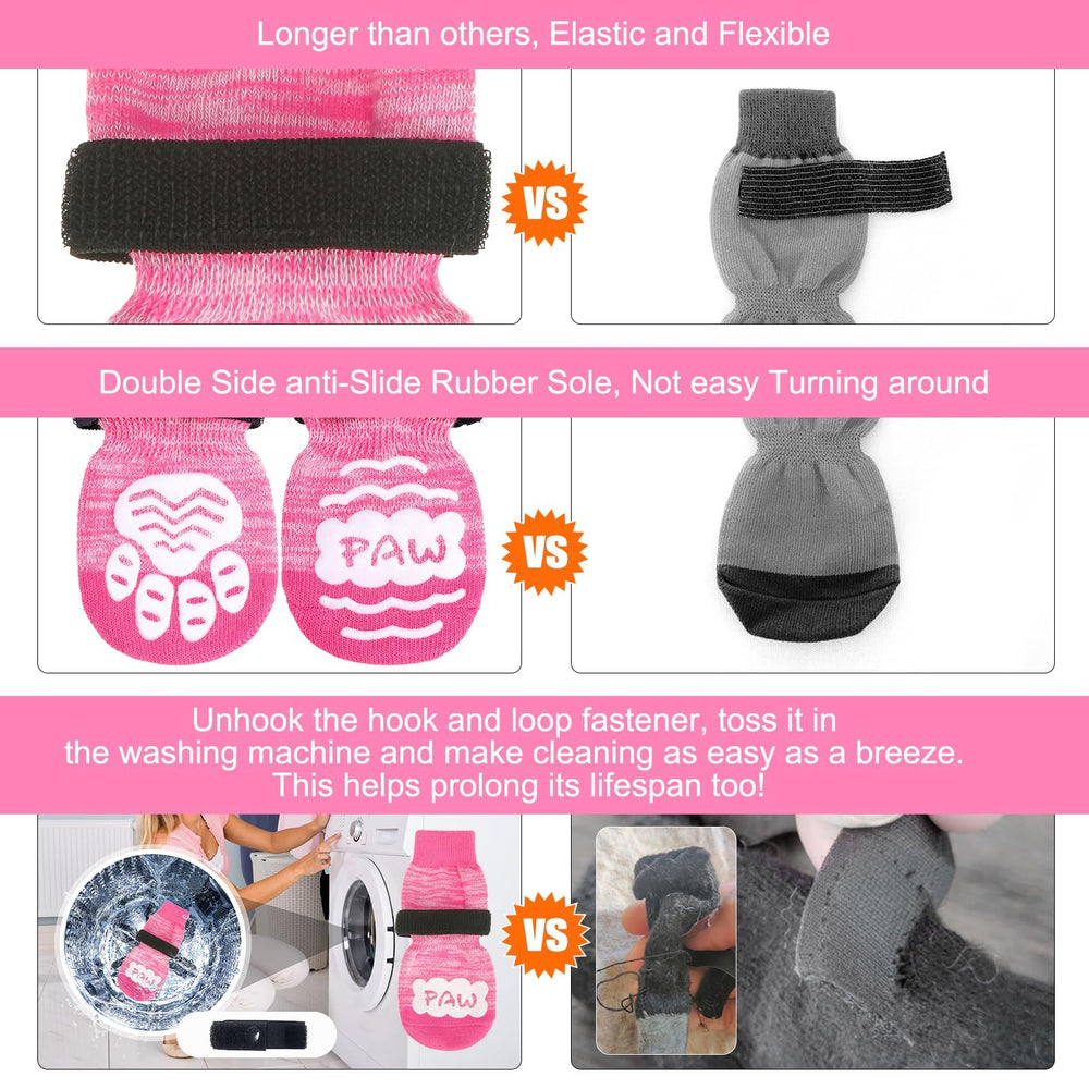 BEAUTYZOO calcetines antideslizantes para perros pequeños marcha estable