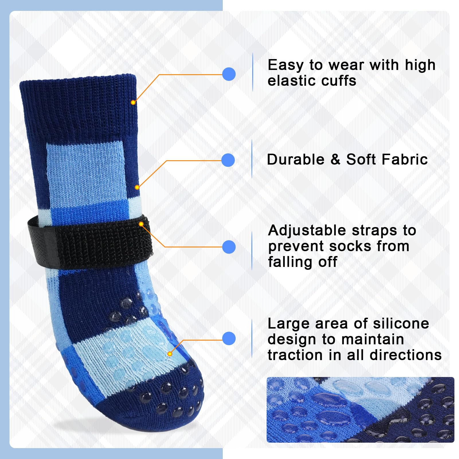 BEAUTYZOO calcetines con grip ampliado para mayor tracción