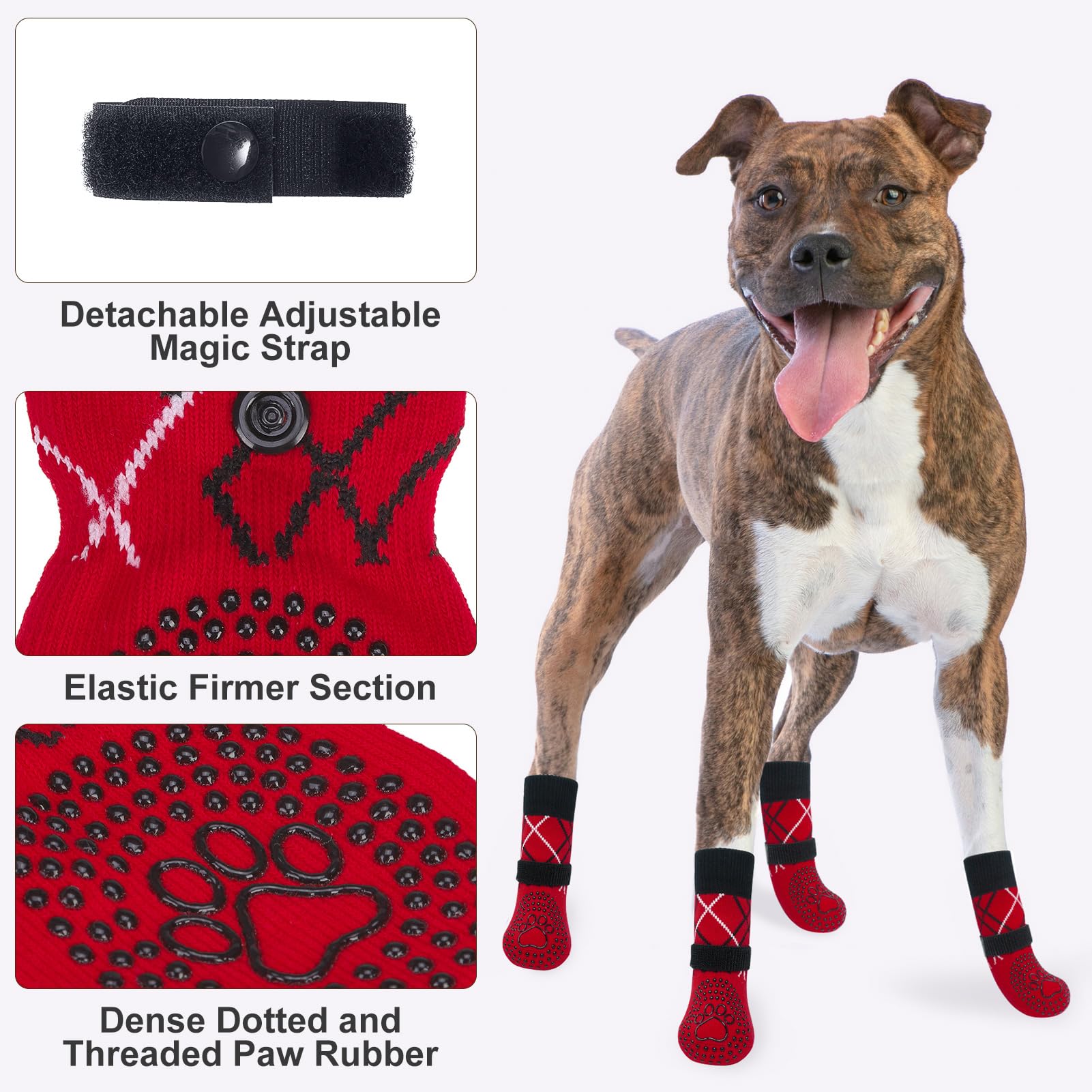 BEAUTYZOO calcetines lavables y reutilizables para perros activos