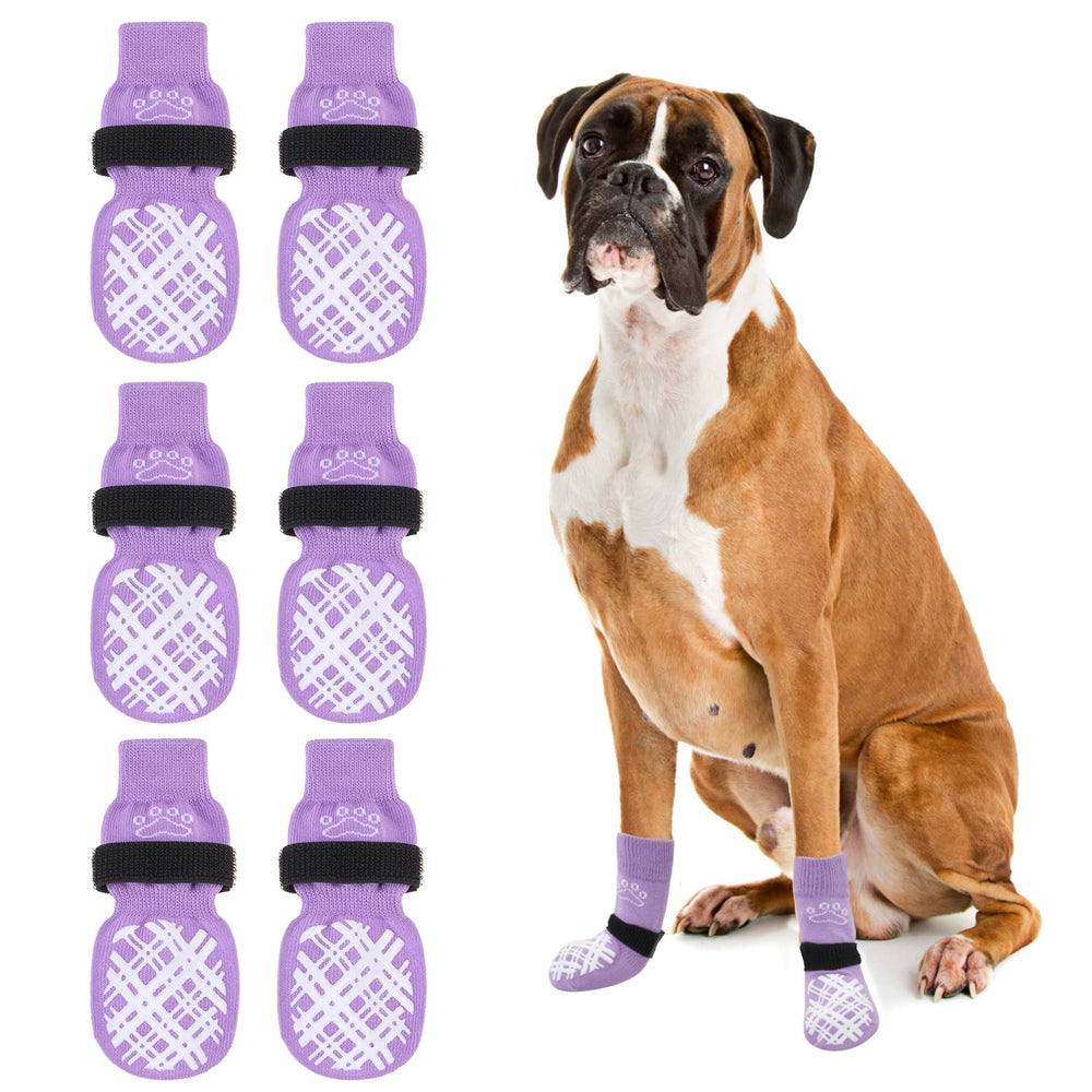 BEAUTYZOO calcetines antideslizantes para patas delanteras y suelos seguros