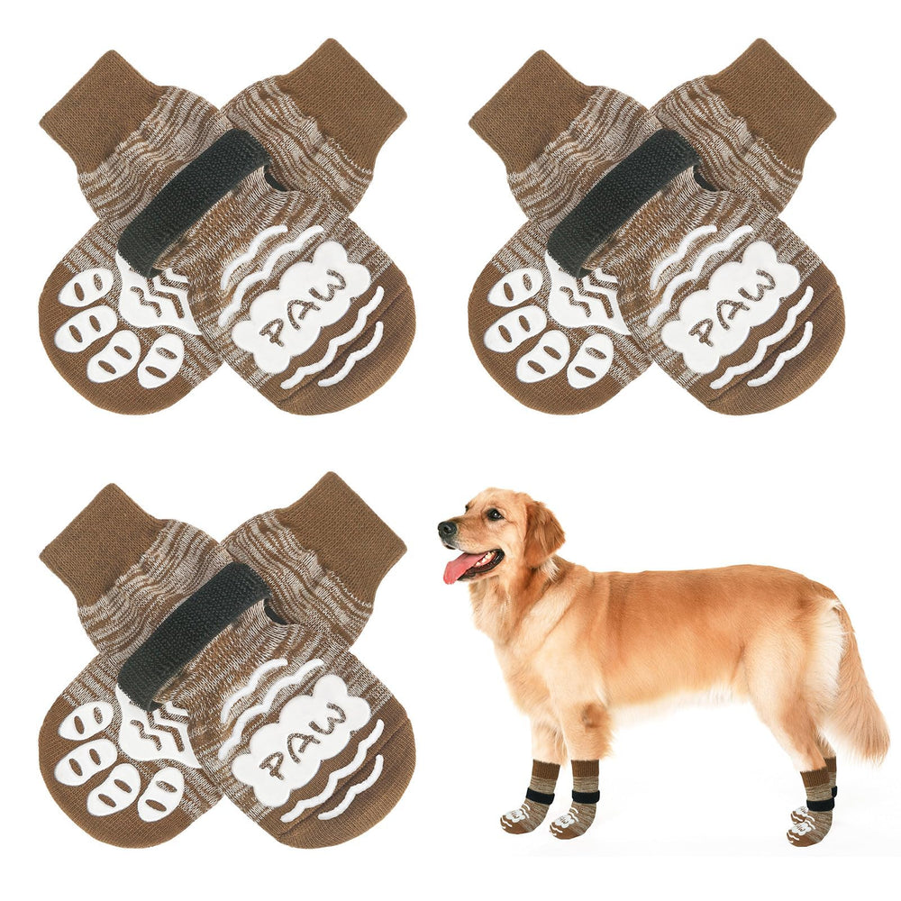 BEAUTYZOO calcetines antideslizantes para perros con diseño de frutas brindan tracción suave