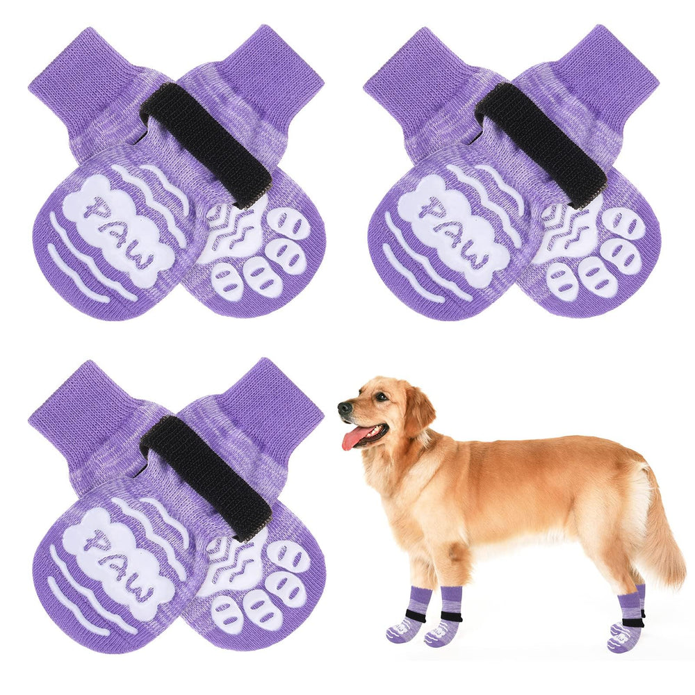 BEAUTYZOO calcetines antideslizantes para interiores protegen patas y ofrecen tracción suave