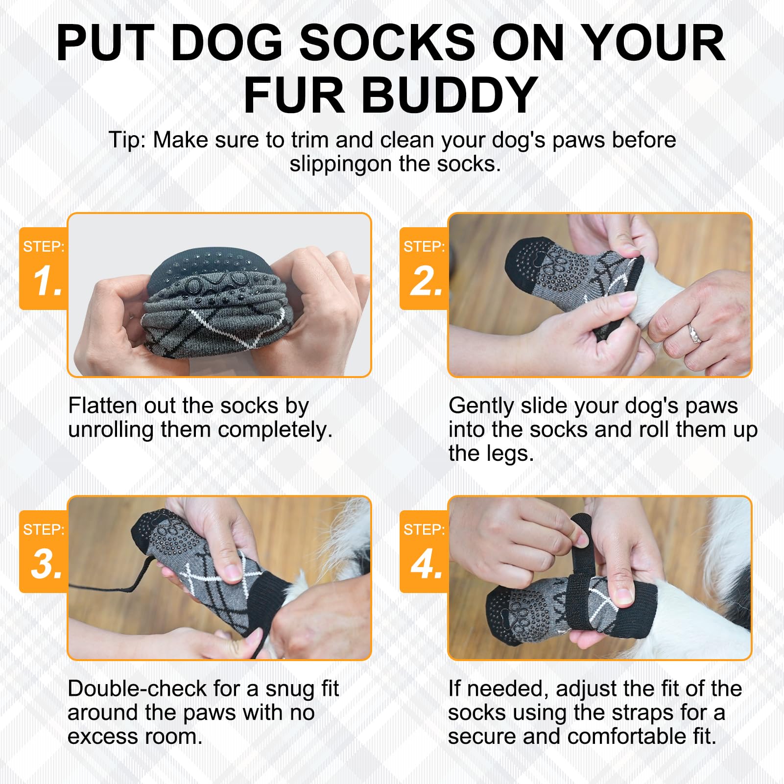 BEAUTYZOO calcetines-perro-pack-3-pares-disenos versatiles para evitar lamidas y arañazos.
