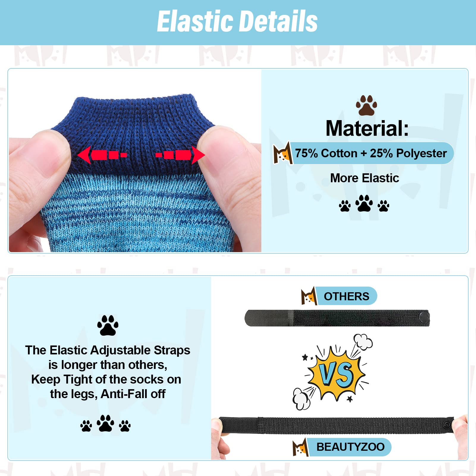 BEAUTYZOO calcetines con patrón de fruta para patitas con estilo y protección.