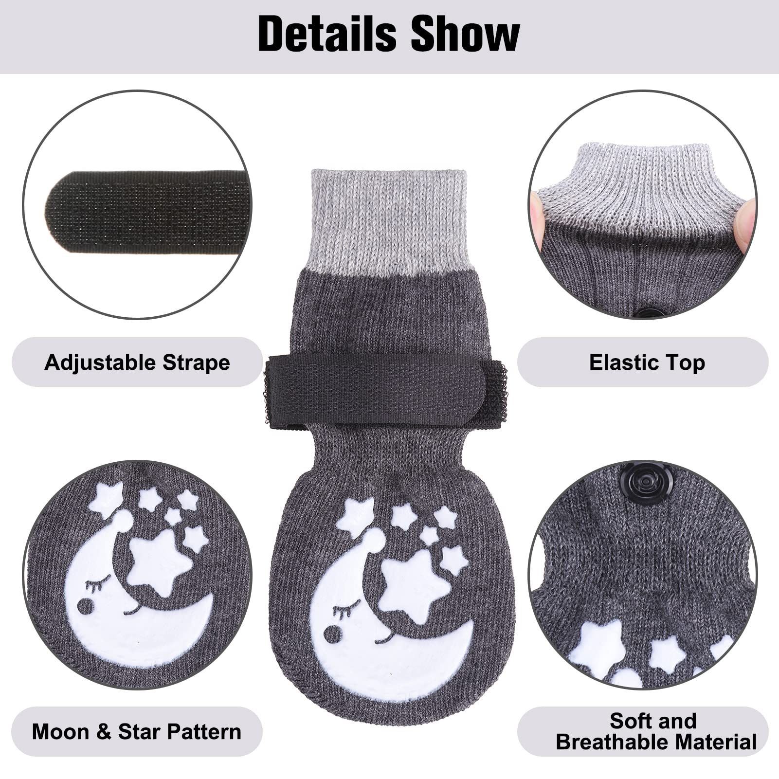 BEAUTYZOO calcetines para perro protegen patas en verano y en frio.