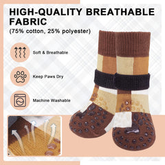 BEAUTYZOO calcetines uso-interiores, protegen patas en interiores y superficies ásperas.