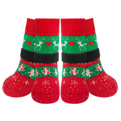 Calcetines para perros BEAUTYZOO con suela antideslizante para mayor tracción interior.