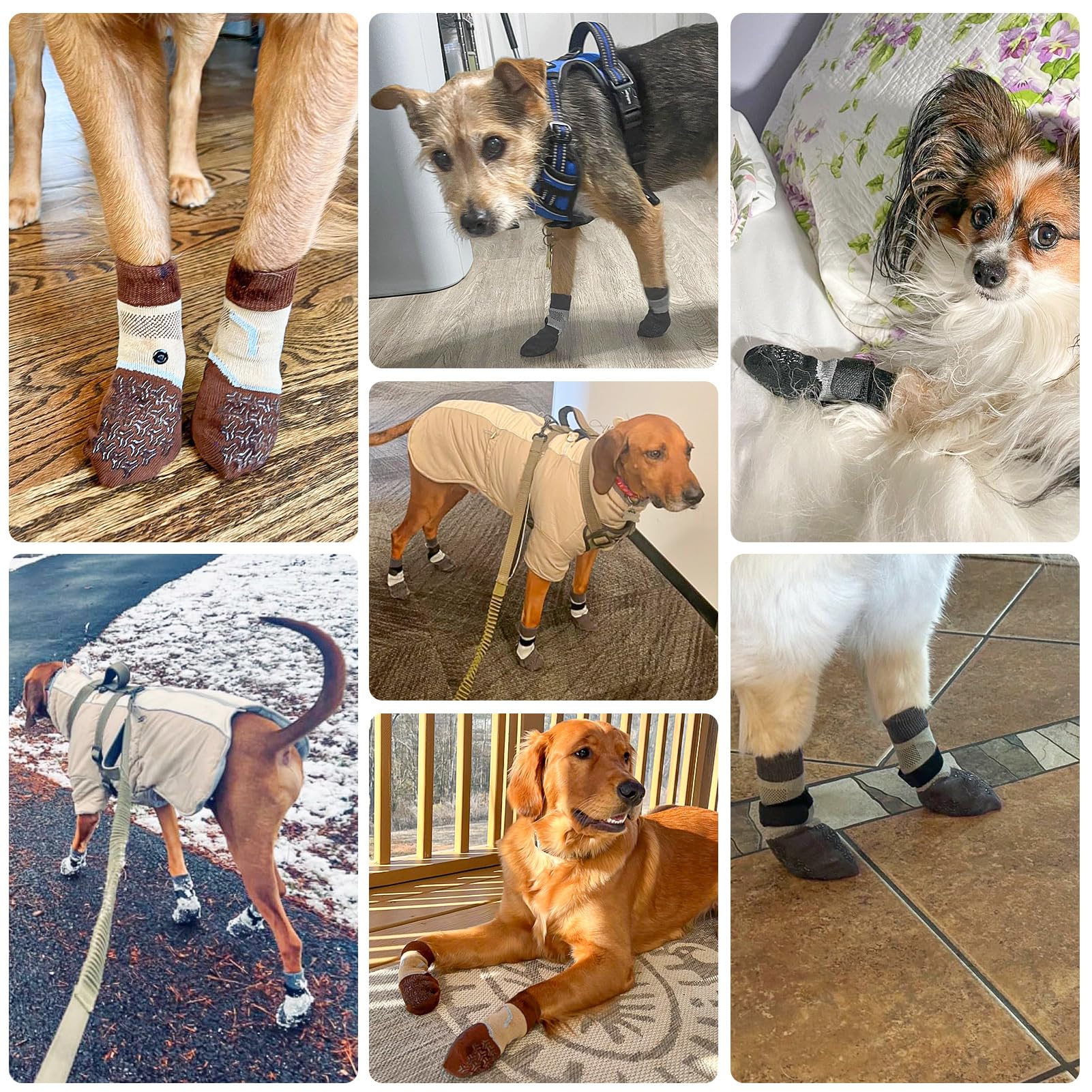 Calcetines BEAUTYZOO que brillan en la oscuridad para paseos nocturnos seguros.