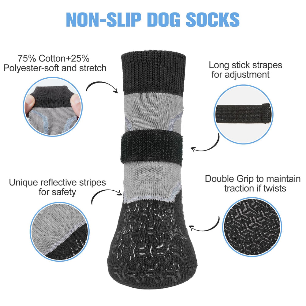 Calcetines BEAUTYZOO para perros ofrecen calor y confort dentro y fuera de casa.