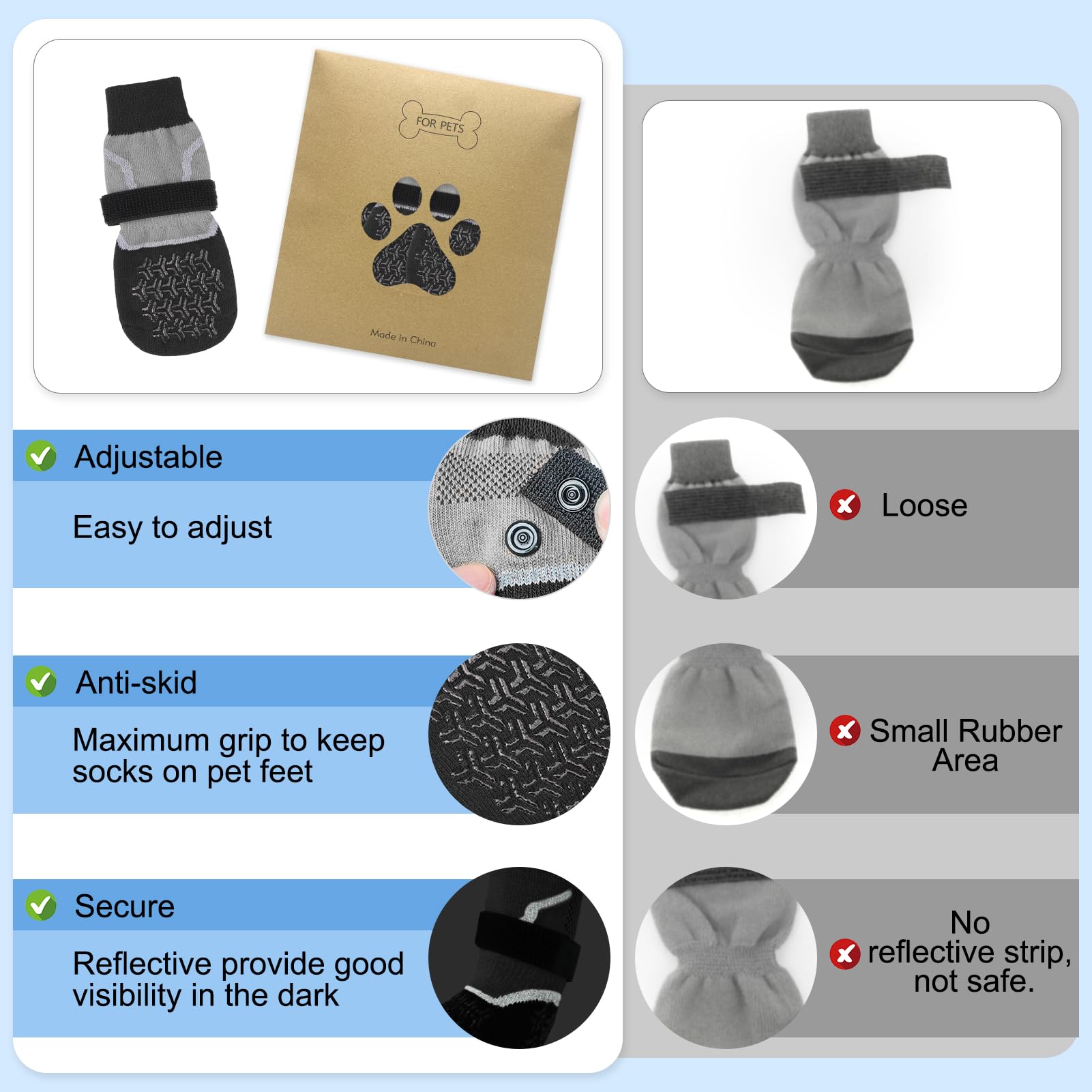 BEAUTYZOO calcetines para perros, regalo perfecto para amantes de mascotas.