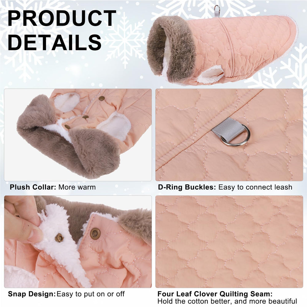 BEAUTYZOO capa invierno con costuras en trébol de cuatro hojas, añade estilo y comodidad