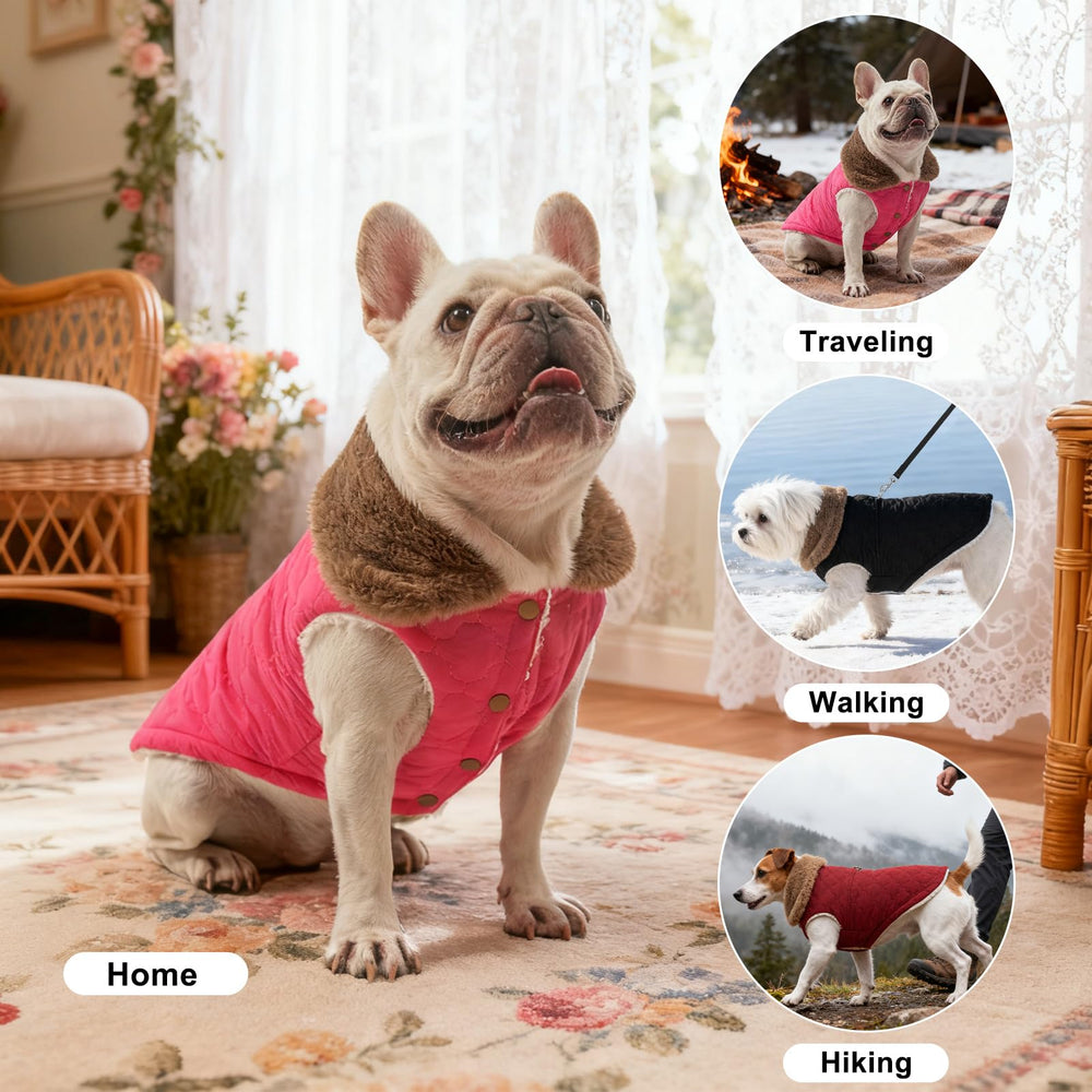 BEAUTYZOO chaleco de perro con tejido impermeable y memoria, protección contra lluvia ligera.