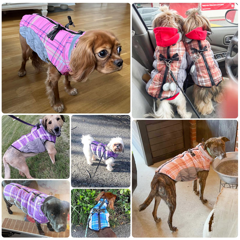 BEAUTYZOO chaleco puffer rosa XS ideal para perros pequeños