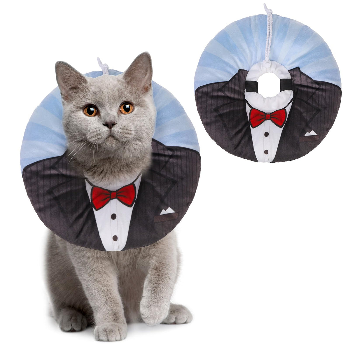 BEAUTYZOO collar-cono-gato-suave muestra comodidad diaria para tu felino.