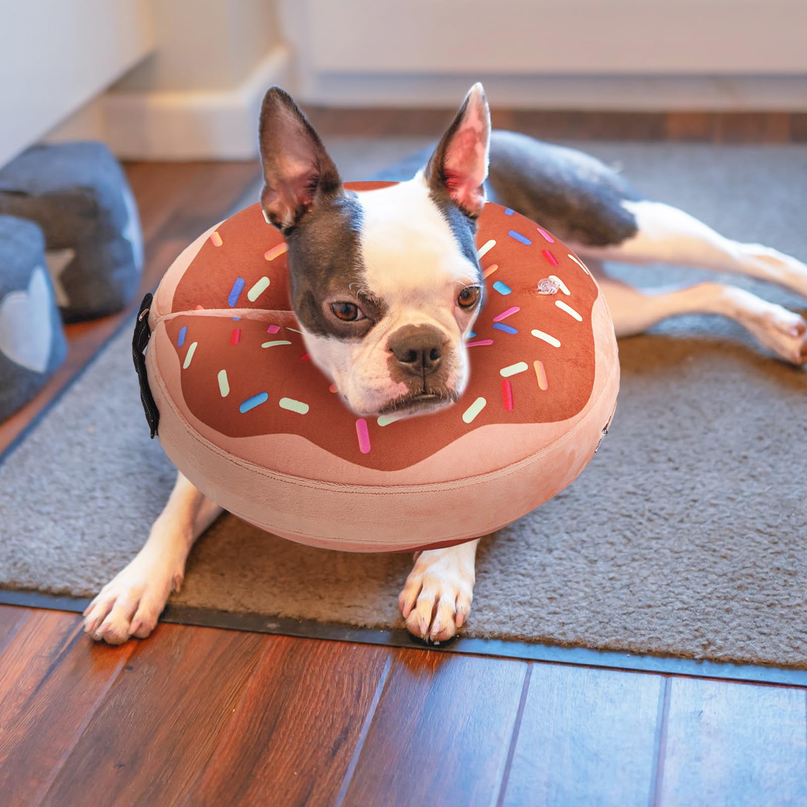 BEAUTYZOO collar donut se desinfla y se guarda fácilmente.