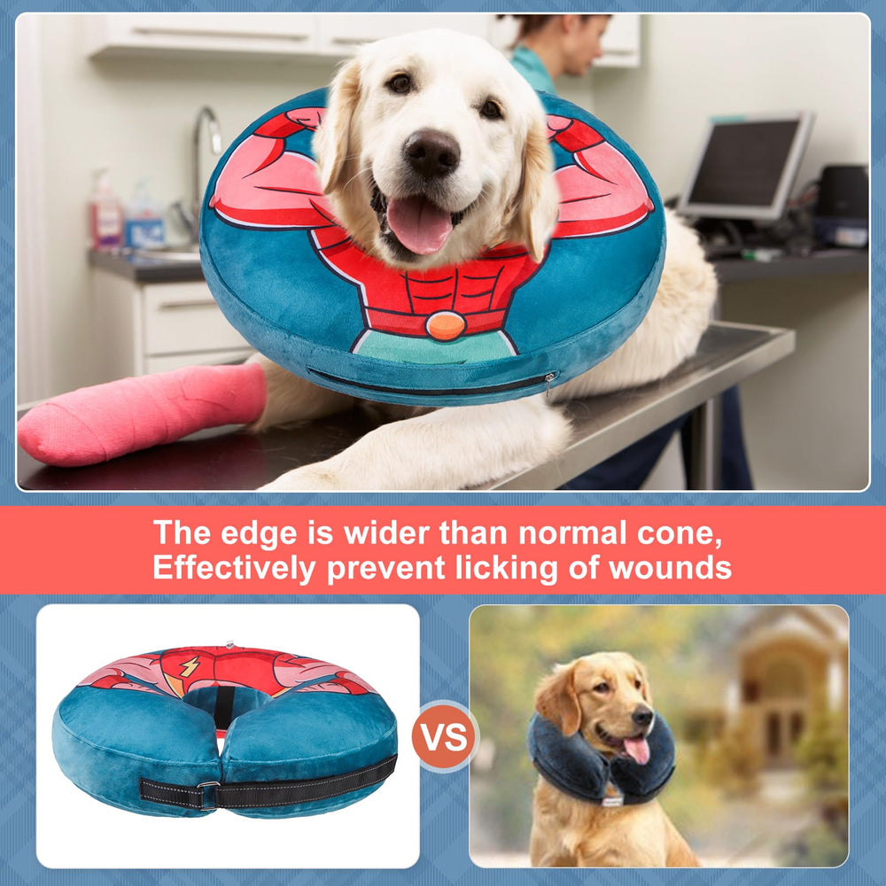 BEAUTYZOO collar donut anti lamaduras, barrera suave alrededor del cuello
