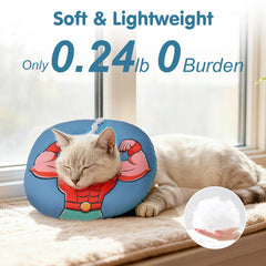 BEAUTYZOO collar-donut-gato-descanso ofrece soporte suave para dormir