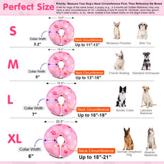 BEAUTYZOO collar donut inflable para perro mediano evitando lamidos