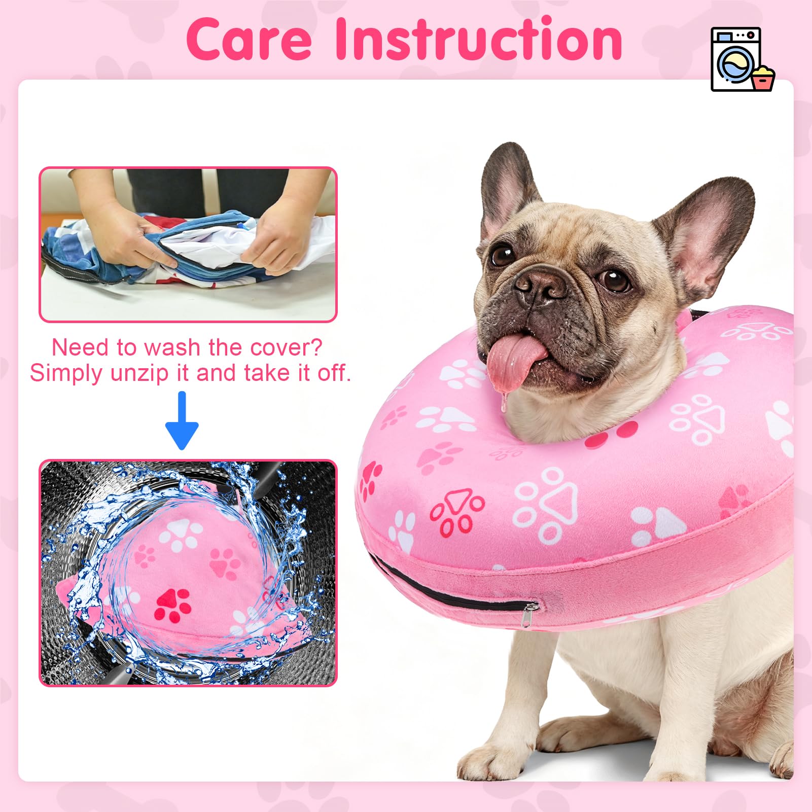 BEAUTYZOO collar donut inflable con soporte para cuello y ajuste seguro