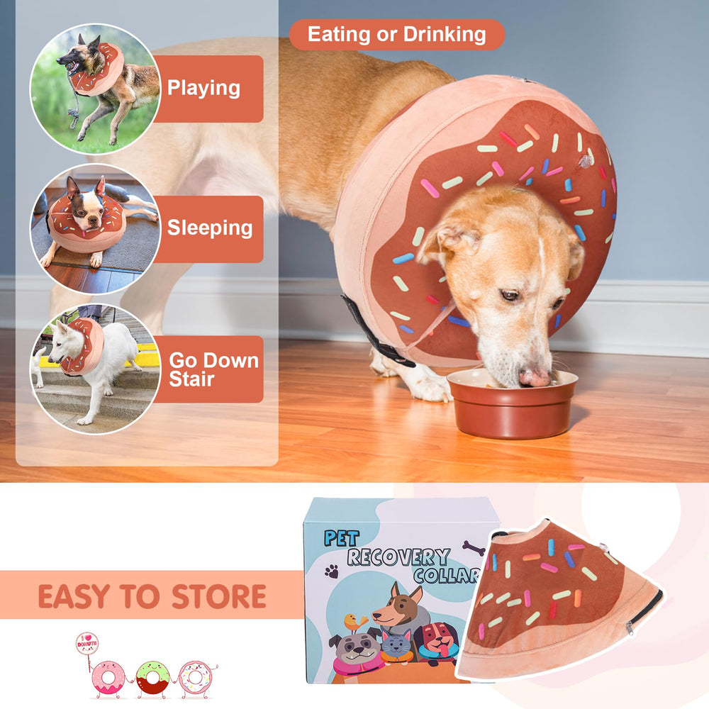 BEAUTYZOO collar-donut-inflable-xl-uso-perros-y-gatos, recuperación suave