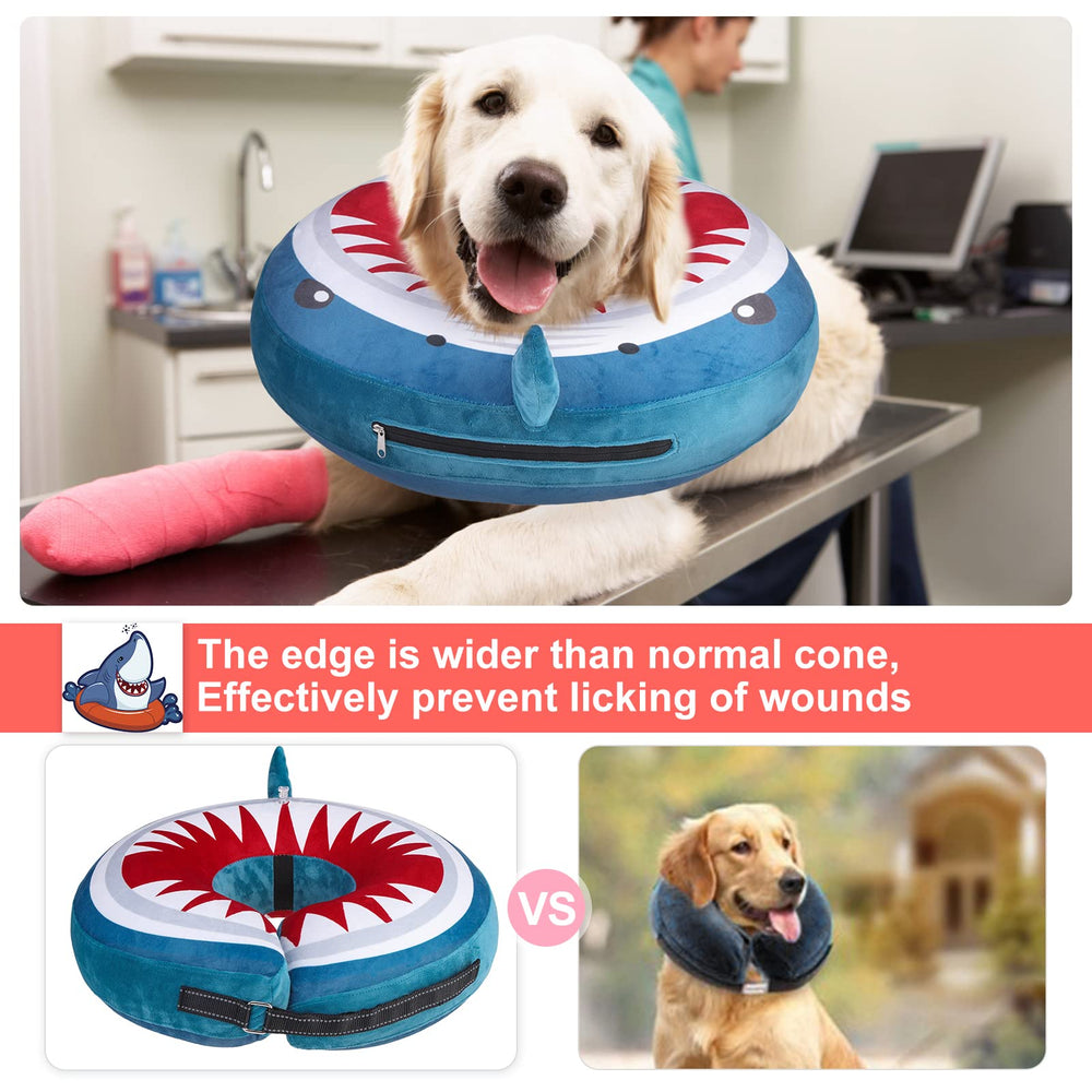 BEAUTYZOO collar donut noche reflectante, mejora la visibilidad y seguridad nocturna.