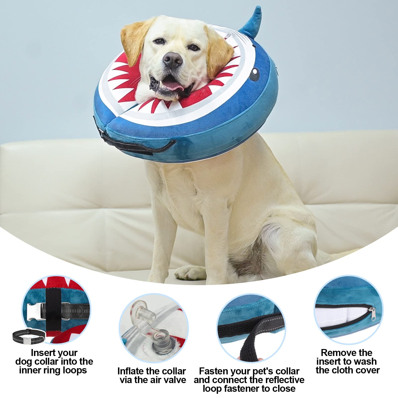 BEAUTYZOO collar donut reposo ergonomico, ofrece soporte suave durante la recuperación.