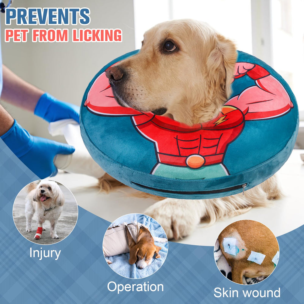 BEAUTYZOO collar donut resistente mordidas, protección suave frente a lamidos y arañazos