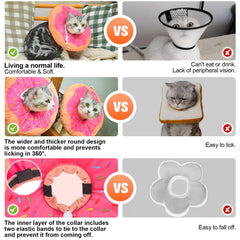 BEAUTYZOO collar no inflado rosa M evita irritaciones en cuello.