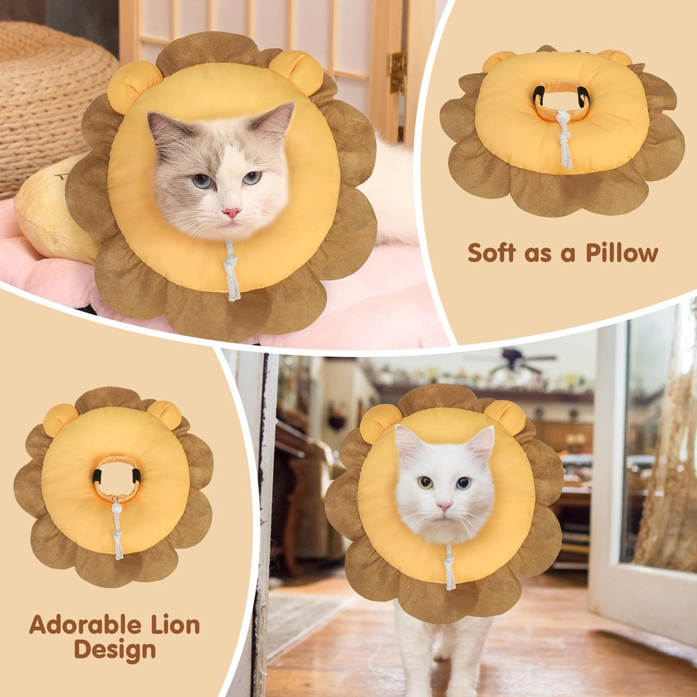 BEAUTYZOO collar cono para gatos talla M, ajuste cómodo
