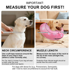 BEAUTYZOO collar inflable dona fácil limpieza: funda lavable para uso diario.