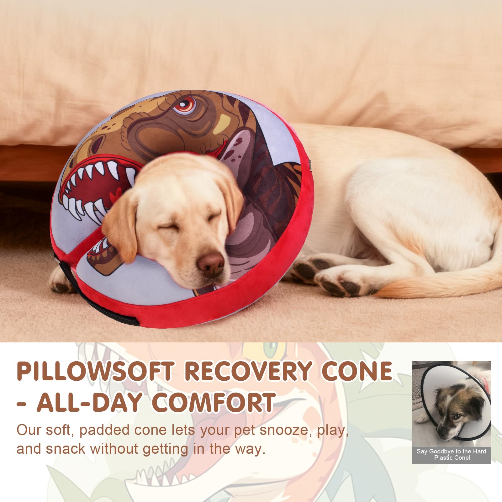 BEAUTYZOO collar inflable para gatos y perros facilita comer y dormir con comodidad