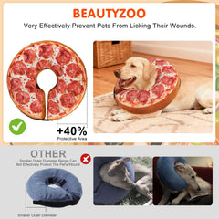 BeautyZoo collar inflable ligero: permite movimiento y alimentación con libertad