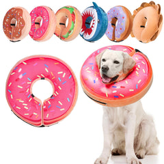 BEAUTYZOO collar inflable para perro, evita lamer heridas durante recuperación.